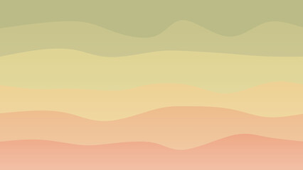 Olive green and pink coloured wave patterned background with a flowing design