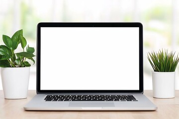 Fototapeta premium Ultra Detailed Laptop Design Product Mockup for Commercial Photography