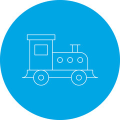 Toy Train icon single vector illustration