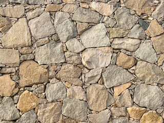 Textured Limestone Wall