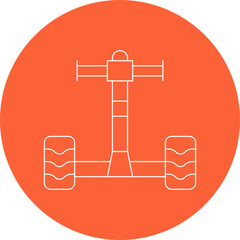 Segway icon single vector illustration