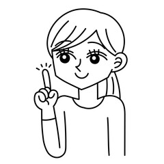 ポーズをとる女性