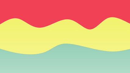 Fototapeta premium Rainbow coloured wave patterned background with a flowing design