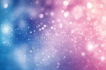 Obraz premium Light Blue and Purple Gradient with Snowflakes and Sparkling Lights