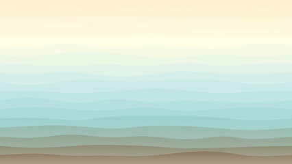 Skin blue and brown coloured wave patterned background with a flowing design