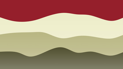 Obraz premium VIne and olive green coloured wave patterned background with a flowing design