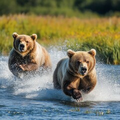 Fototapeta premium Ursus arctos in Alaska