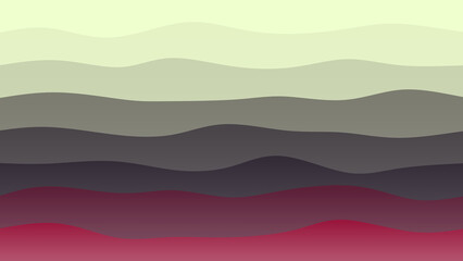Vine, skin and black coloured wave patterned background with a flowing design