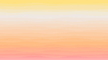 Obraz premium Yellow, pink and orange coloured wave patterned background with a flowing design