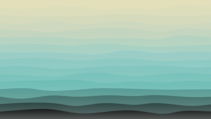 Black and sky blue coloured wave patterned background with a flowing design