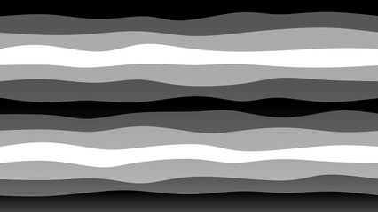 Black and white coloured wave patterned background with a flowing design