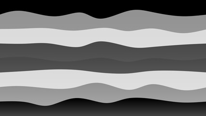 Black and white coloured wave patterned background with a flowing design