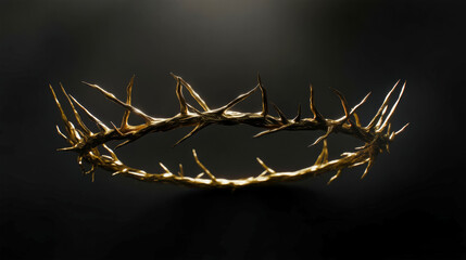 Crown of thorns resting against a dark backdrop for an impactful Easter message about sacrifice and hope