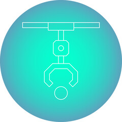 Claw Machine icon single vector illustration