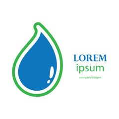 fresh blue water drop design