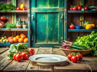 Failing Business, Career Stagnation, Food Photography: Empty Plate, Closed Shop, Unsold Inventory