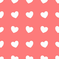 Valentine Seamless Pattern with Hearts