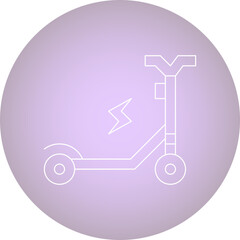 Scooter icon single vector illustration