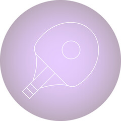 Table tennis icon single vector illustration