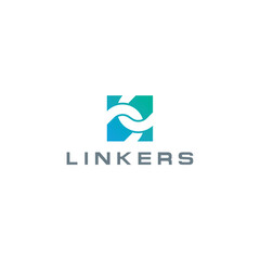 A modern logo symbolizing strong and seamless connections, ideal for brands emphasizing innovation and global reach.