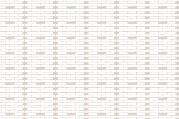 White Brick Wall Pattern Background with Classic and Rustic Design