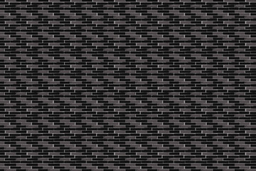 Black Brick Wall Pattern Background with Classic and Rustic Design