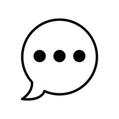  speech bubble sign symbol vector icon