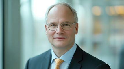 Naklejka premium A digital services tax consultant from Germany advising startups on cross-border digital tax rules