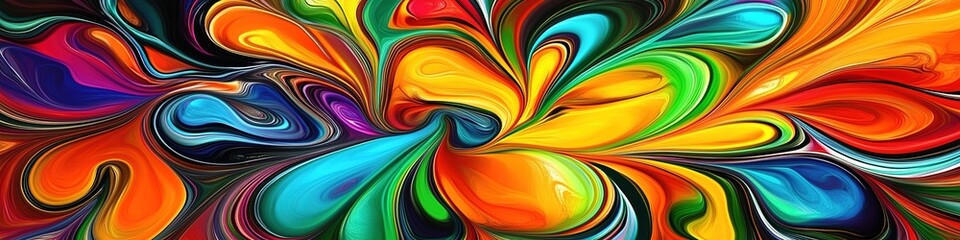  background featuring a 3D representation of neural dispersion concepts, showcasing vibrant and colorful shapes and patterns against a solid backdrop. This design symbolizes the diversity of thought, 