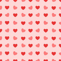 Valentine Seamless Pattern with Hearts
