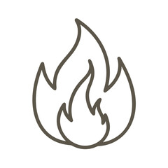 Obraz premium Fire icon design for bonfire and outdoor activities concept 
