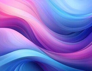 Fototapeta premium A colorful abstract gradient background with soft, flowing curves in shades of blue, pink, and purple, modern and versatile for design projects