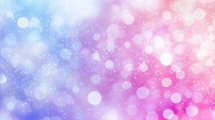 Obraz premium Soft gradient background with bokeh effects in blue and pink hues.