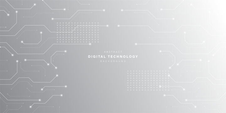 Grey abstract technology background. business technology communication. Hi tech digital connection. high tech. science. modern technology business concept. futuristic background. vector illustration
