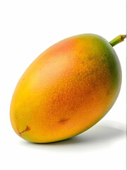 Ripe Mango Fruit Isolated on White Background