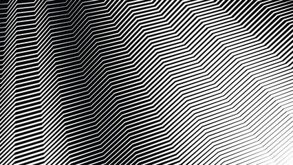 Black and white zig zag stripes line pattern abstract background for backdrop or fabric style