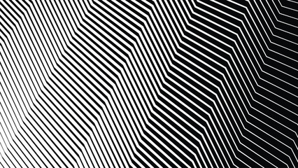 Black and white zig zag stripes line pattern abstract background for backdrop or fabric style
