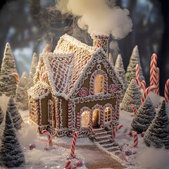 A Whimsical Gingerbread House, A Festive Winter Treat