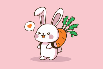 Bunny Love A Carrot Adventure vector
