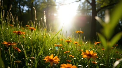 Golden Hour Sunflowers: A Stunning Display of Nature's Beauty for Home Decor and Art Prints