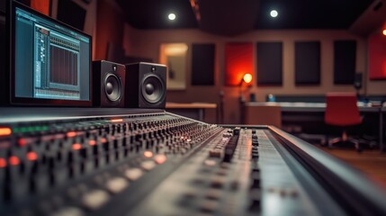 An investigative podcast creator from Canada narrating deep dives into societal issues in a professional studio