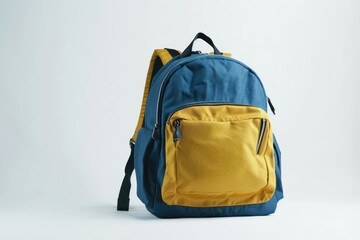 Childs school backpack on white background  backpack  Childs school backpack on white background