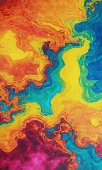 Colorful, Dynamic Cloud-like Formations Rising from Water Surfaces with Vivid and Ethereal Liquid Displays.
