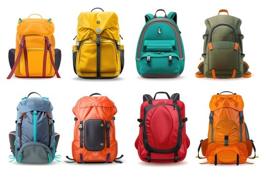 Travel bags and backpacks for leisure and school.