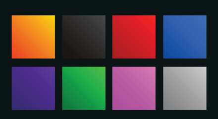 Modern bright colorful gradients set