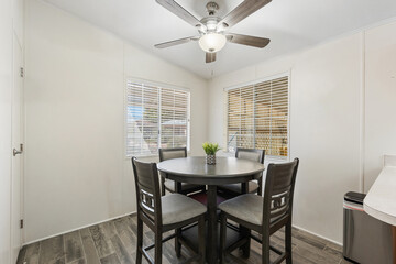 a home dining room 