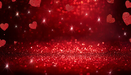 red glitter background