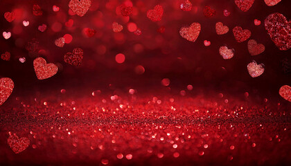 red glitter background