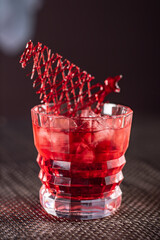 tasty cocktail in the bar