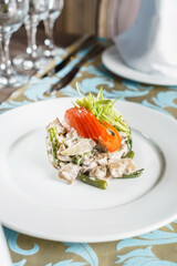 russian salad on Christmas table